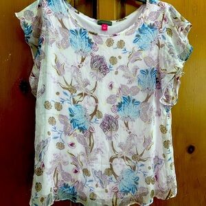 Floral blouse Vince Camuto lavender